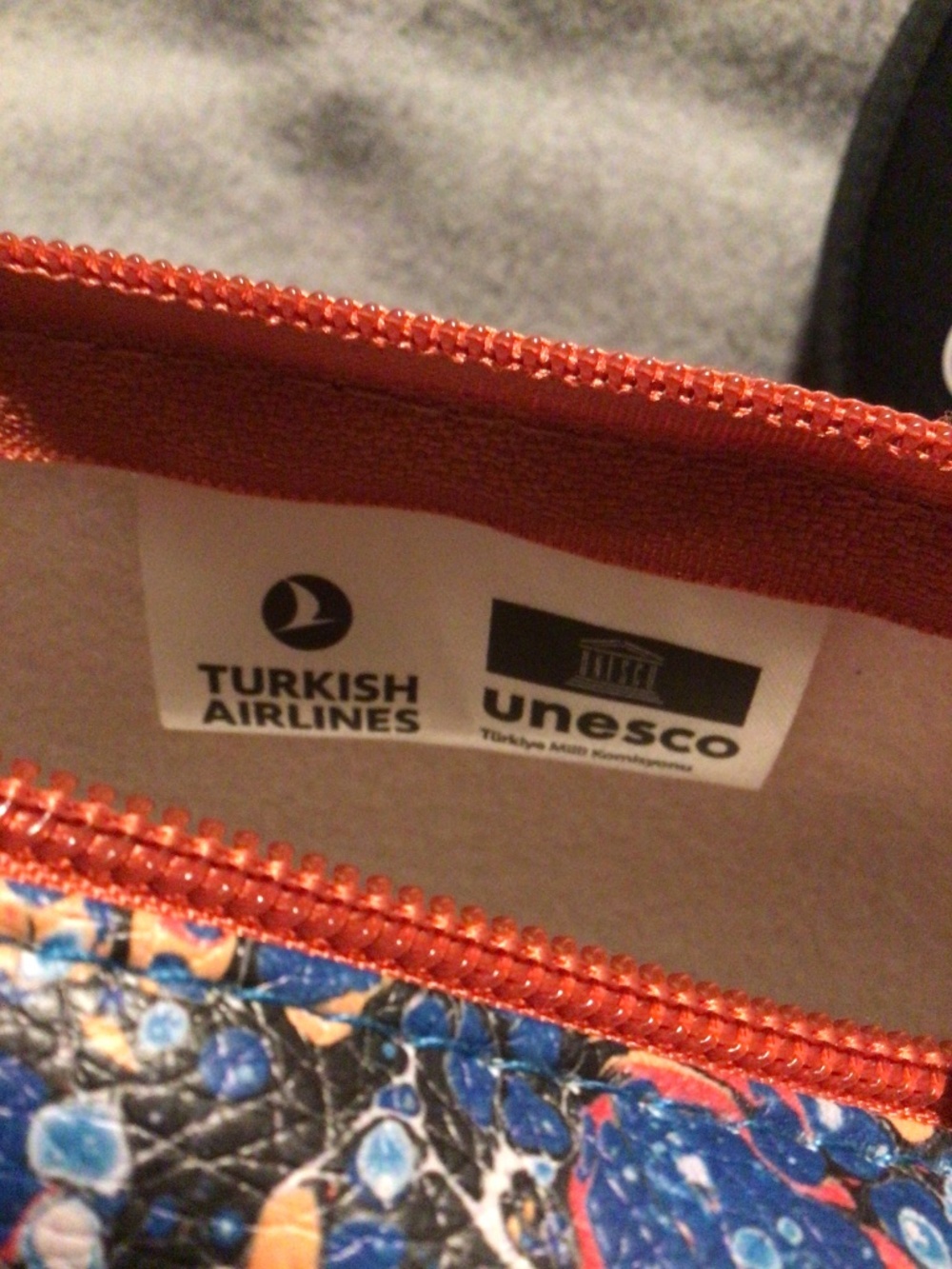 NEW, Turkish Airlines Business Class UNESCO Türkiye Neoprene Zipper Pouch - Picture 6 of 9